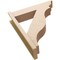 Ekena Millwork 8-in W x 34-in D x 40-in H Funston Trad Rough Cedar Woodgrain TimberThane Outlooker, Primed Tan OUTUR080X34X40FST04RCPR - alternate 2